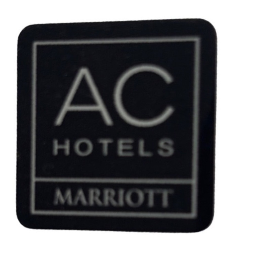 AC Hotels Marriott Lapel Pin Unisex OS Black Silver Logo Hospitality Travel Gift
